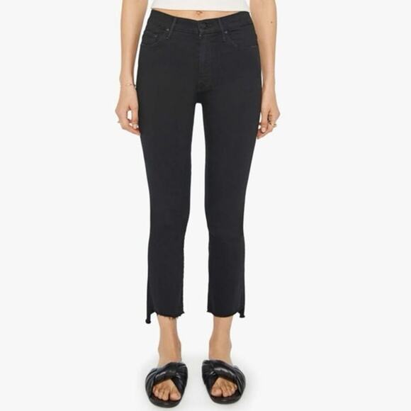 MOTHER The Insider Crop Step Fray Not Guilty Wash (Washed Black) Size 26 - Picture 1 of 16